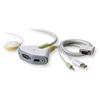 Flip Plus Audio 2 Port KVM USB with remote Button