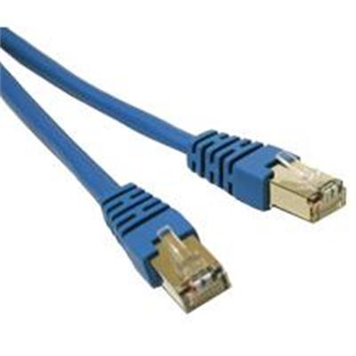 Cables To Go 27266 Cat5e Molded Shielded STP Network Patch Cable Patch cable RJ 45 M to RJ 45 M 25 ft STP CAT 5e molded stranded blue