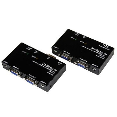 StarTech.com ST122UTPA VGA Video Extender over Cat 5 with Audio Up to 500ft 150m VGA over Cat5 Extender 1 Local and 1 Remote