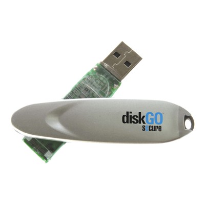 DiskGO Secure USB 2.0 Flash Drive - USB flash drive - 2 GB