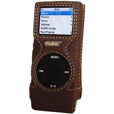 iPod Nano Tan Tropics Case with sport armband and belt clip.