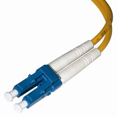 Cables To Go 26566 5m LC LC 9 125 OS2 Duplex Single Mode Fiber Cable Yellow PVC 16ft Patch cable LC single mode M to LC single mode M 16.4 ft fi