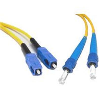 Cables To Go 15289 2m SC ST 9 125 OS1 Duplex Single Mode PVC Fiber Optic Cable Yellow Patch cable SC single mode M to ST single mode M 6.6 ft fibe