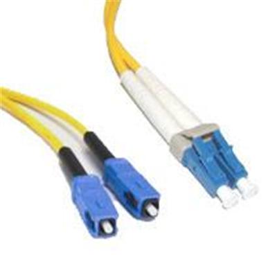 Cables To Go 08356 8m LC SC 9 125 OS1 Duplex Single Mode PVC Fiber Optic Cable Yellow Patch cable LC single mode M to SC single mode M 26 ft fiber