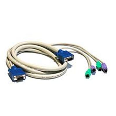 Cables To Go 25142 3-in-1 Universal Keyboard / Video / Mouse (kvm) Cable - 4 Ft