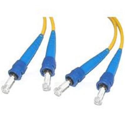 Cables To Go 25885 10m ST ST 9 125 OS1 Duplex Single Mode PVC Fiber Optic Cable Yellow Patch cable ST single mode M to ST single mode M 33 ft fibe