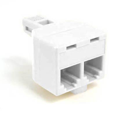 Belkin F8v106-3 Phone Splitter - Rj-12 (m) - Rj-12 (f) - Ivory