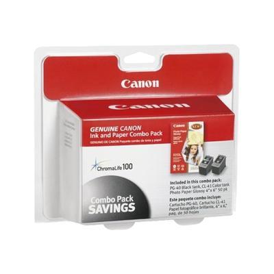 Canon 0615B009 Ink and Paper Combo Pack 3.95 in x 5.9 in ink tank paper kit for PIXMA iP1600 iP1600 Brockhaus iP1700 iP2200 MP150 MP160 MP170 MP450