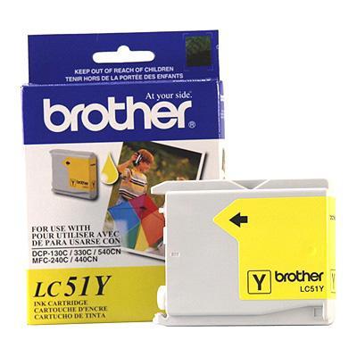 Brother LC51Y LC51Y Yellow original ink cartridge for DCP 130 330 350 540 MFC 230 3360 440 465 5460 5860 665 685 845 885