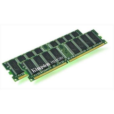 Kingston - Memory - 4 GB : 2 x 2 GB - DIMM 184-pin - DDR - 400 MHz / PC3200 - registered - ECC - for Fujitsu PRIMERGY BX630 Dual  BX630 Quad