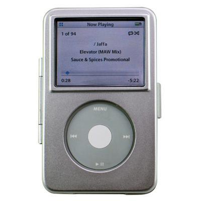 IP-HCVS Hard Case For iPod Video With Belt Clip - Silver