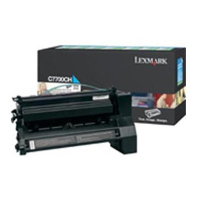 Lexmark C7700CH Cyan High Yield Return Program Print Cartridge for C770 C772