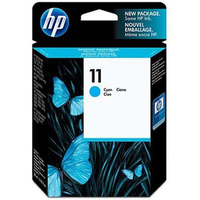 HP Inc. C4836A 11 28 ml cyan original ink cartridge for Business Inkjet 1000 1100 1200 2300 2800 DesignJet 11X 70 Officejet Pro K850