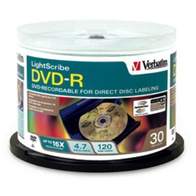 LightScribe - DVD-R x 30 - 4.7 GB - storage media