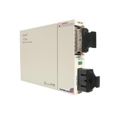Gigabit Single to Multi Mode Fiber Media Converter - SC 10 km - media converter