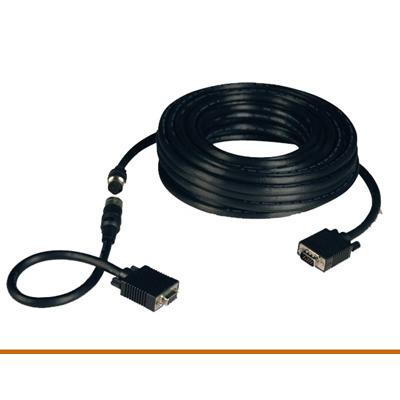 Tripplite P501-050 Vga Coax Monitor Easy Pull Extension Cable High Resolution Cable Rgb Coax Hd15 - Vga Cable Kit - Hd-15 (m) - Hd-15 (f) - 50 Ft - Molded  Stra