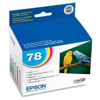 Epson T078920 Multipack 78 Yellow cyan magenta light magenta light cyan original ink cartridge for Artisan 50 Stylus Photo R260 R280 R380 RX580