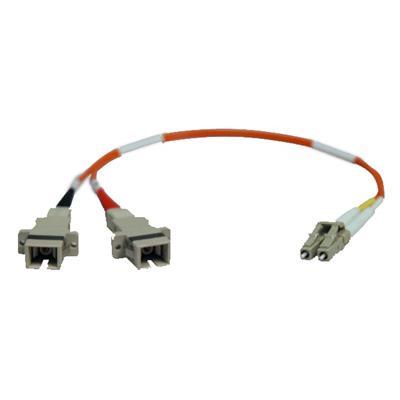 TrippLite N458 001 50 0.3M Duplex Multimode Fiber Optic 50 125 Adapter LC SC M F 1ft 1 0.3 Meter Network cable LC multi mode M to SC multi mode F 1 f
