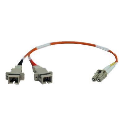 TrippLite N458 001 62 0.3M Duplex Multimode Fiber Optic 62.5 125 Adapter LC SC M F 1ft 1 0.3 Meter Network cable LC multi mode M to SC multi mode F 1