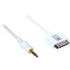 4 ft. iPod Compatible 3.5mm to Dock Connector Audio Cable White