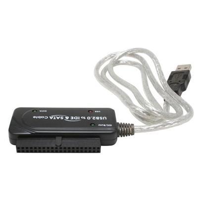 SATA or IDE 2.5 and 3.5 to USB 2.0 Cable Converter Adapter with Power Supply