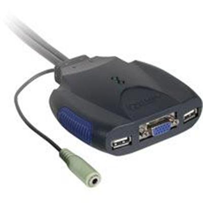 Cables To Go 52043 Trulink 2-Port VGA and USB Micro KVM with Audio Cables To Go 52043 Trulink 2-Port VGA and USB Micro KVM with Audio