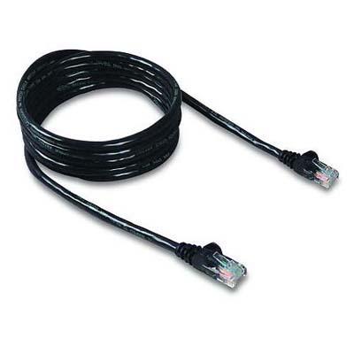 Belkin A3L980 04 BLK S High Performance Patch cable RJ 45 M to RJ 45 M 4 ft UTP CAT 6 molded snagless black B2B for Omniview SMB 1x16 SM