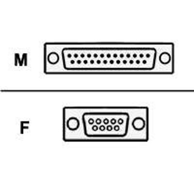 Datamax 556001 Serial cable - DB-9 (F) to DB-25 (M) Datamax 556001 Serial cable - DB-9 (F) to DB-25 (M)