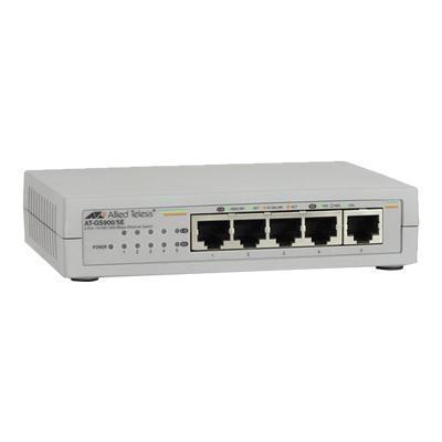 Allied Telesyn AT-GS900/5E-10 AT GS900/5E - Switch - unmanaged - 5 x 10/100/1000 - desktop Allied Telesyn AT-GS900/5E-10 AT GS900/5E - Switch - unmanaged - 5 x 10/100/1000 - desktop