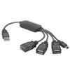 4PORT USB HUB/CABLE
