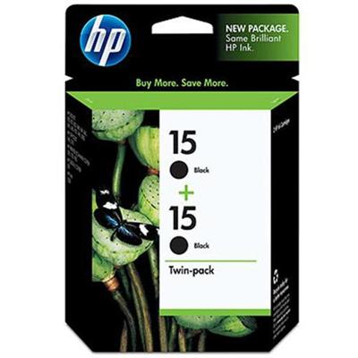 15 2-pack Black Inkjet Print Cartridges by HP