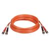 8M/25ft. ST/ST 62.5/125 Duplex Multimode Fiber Optic Patch Cable