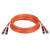 18M/60ft. ST/ST 62.5/125 Duplex Multimode Fiber Optic Patch Cable