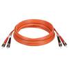 23M75ft STST 625125 Duplex Multimode Fiber Optic Patch Cable