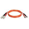 8ft. SC/ST 62.5/125 Multimode Duplex Fiber Optic Patch Cable