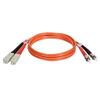 23M/75ft. SC/ST 62.5/125 Duplex Multimode Fiber Optic Patch Cable