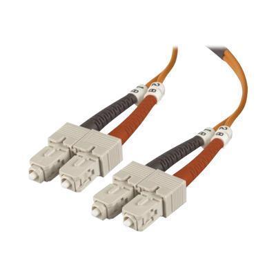 Belkin A2F40277 02M Patch cable SC PC multi mode M to SC PC multi mode M 6.6 ft fiber optic 50 125 micron OM2 orange B2B