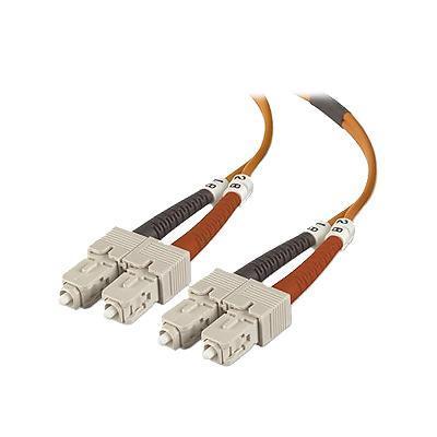 Belkin A2F40277 03M Patch cable SC PC multi mode M to SC PC multi mode M 10 ft fiber optic 50 125 micron OM2 orange B2B