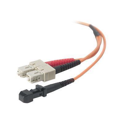 Belkin F2F20297 01M Patch cable MT RJ multi mode M to SC PC multi mode M 3.3 ft fiber optic 62.5 125 micron orange