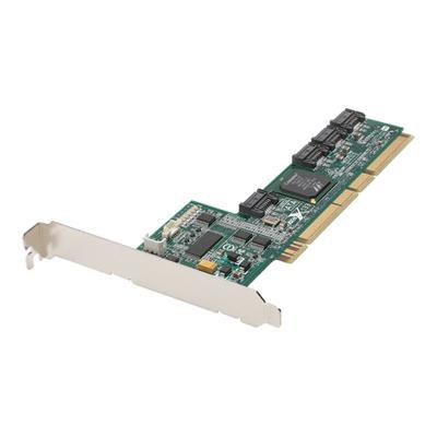 Serial ATA II RAID 1420SA - Storage controller (RAID) - 4 Channel - SATA-300 low profile - 300 MBps - RAID 0 1 10 JBOD - PCI-X