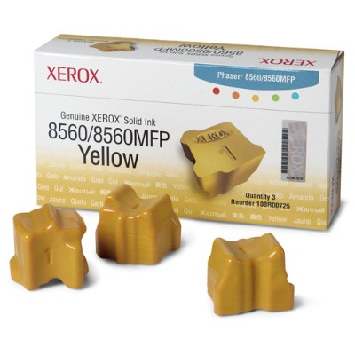 Yellow Solid Ink for Phaser 8560/8560MFP - 3 Sticks