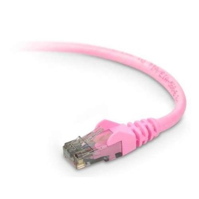 Belkin A3L980 06 PNK S High Performance Patch cable RJ 45 M to RJ 45 M 6 ft UTP CAT 6 molded snagless pink for Omniview SMB 1x16 SMB 1x8