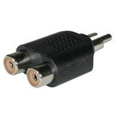 Cables To Go 40650 Audio splitter - RCA (M) to RCA (F) - black Cables To Go 40650 Audio splitter - RCA (M) to RCA (F) - black