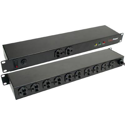 Cyberpower CPS 1220RMS CPS 1220RMS Surge protector rack mountable AC 110 120 V 2400 VA output connectors 12 1U 19 black