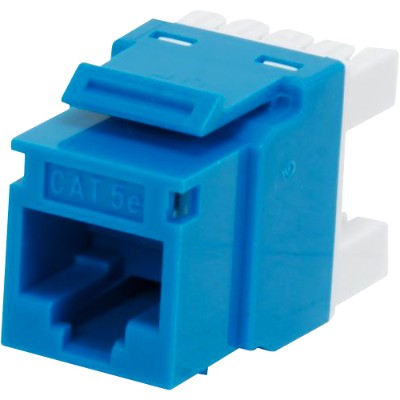 Cables To Go 03796 Cat5E RJ45 Keystone Jack - Blue Cables To Go 03796 Cat5E RJ45 Keystone Jack - Blue
