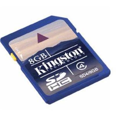 8GB SDHC Class 4 Flash Card