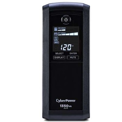Cyberpower CP1350AVRLCD CP1350AVRLCD UPS 810 Watt 1350 VA 8 Ah RS 232 USB output connectors 8 black