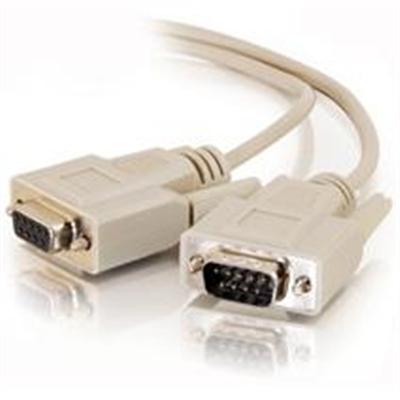 Cables To Go 25201 Serial extension cable - DB-9 (M) to DB-9 (F) - 3 ft - molded thumbscrews - beige Cables To Go 25201 Serial extension cable - DB-9 (M) to DB-9 (F) - 3 ft - molded thumbscrews - beige