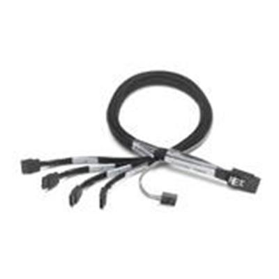 Adaptec 2247100 R SATA SAS cable with Sidebands SAS 3Gbit s straight thru 4 Lane 36 pin 4i Mini MultiLane M to 7 pin SATA sideband F 3.3 ft