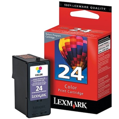 Lexmark 18C1624 Cartridge No. 24A Color cyan magenta yellow original ink cartridge for X3430 3530 3550 4530 4550 4550 Business Edition Z1400